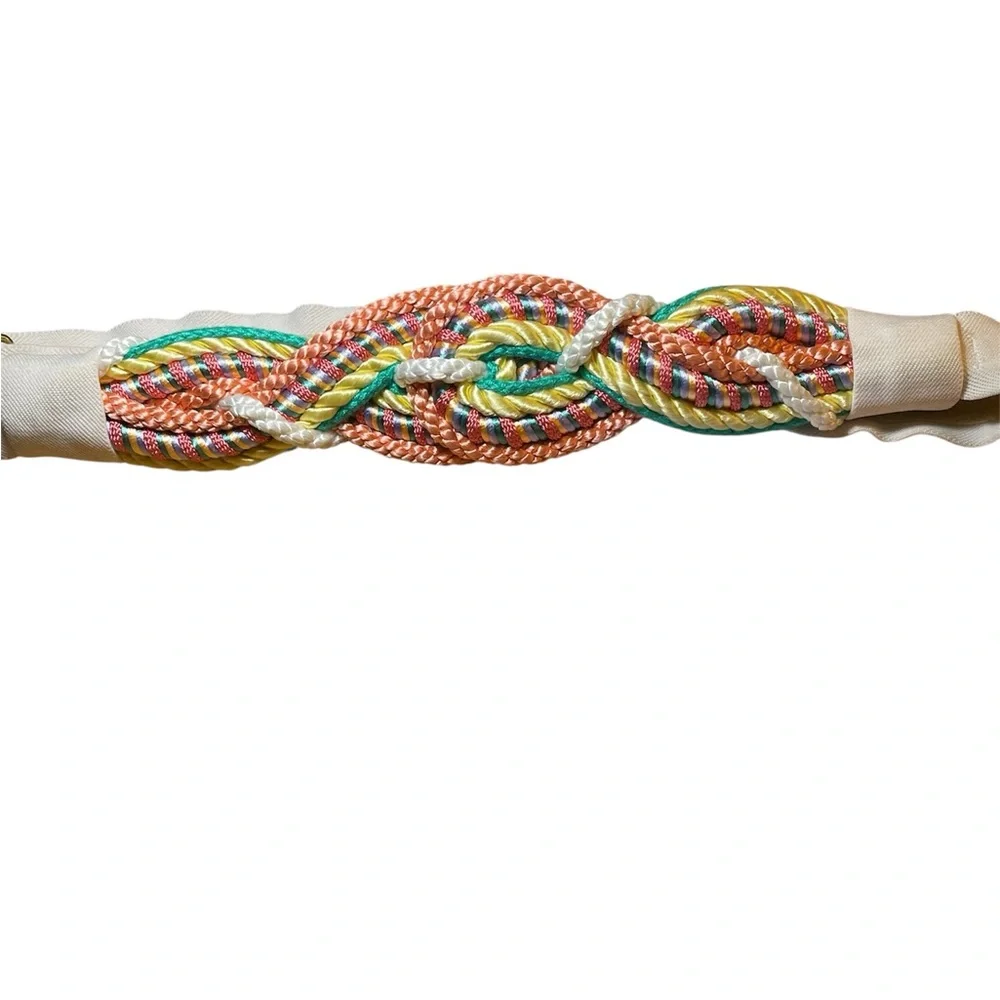 Women's colorful Braided Belt Chunky
